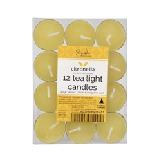 Citronella Tea Light Candles - Pack of 12's